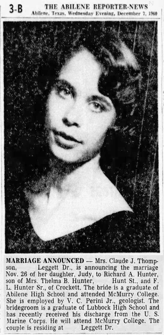 THOMPSON,Judith Kay-Judy&HUNTER,Richard Adams_Wed